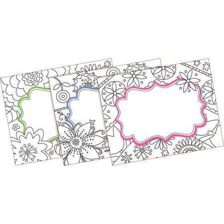 BARKER CREEK Color Me! In My Garden Name Tags/Self-Adhesive Labels, Multi-Design Set, 45/Pack 1541